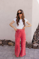 Seaside Breeze Mineral Wash Wide Leg Cropped Pants-Bottoms-Rae Collective, Women's Online Fashion Boutique Located in Phoenix, Arizona (Scottsdale Area)