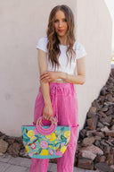 Seaside Breeze Mineral Wash Wide Leg Cropped Pants-Bottoms-Krush Kandy, Women's Online Fashion Boutique Located in Phoenix, Arizona (Scottsdale Area)