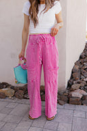 Seaside Breeze Mineral Wash Wide Leg Cropped Pants-Bottoms-Krush Kandy, Women's Online Fashion Boutique Located in Phoenix, Arizona (Scottsdale Area)