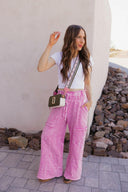 Seaside Breeze Mineral Wash Wide Leg Cropped Pants-Bottoms-Rae Collective, Women's Online Fashion Boutique Located in Phoenix, Arizona (Scottsdale Area)