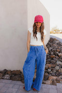 Seaside Breeze Mineral Wash Wide Leg Cropped Pants-Bottoms-Rae Collective, Women's Online Fashion Boutique Located in Phoenix, Arizona (Scottsdale Area)