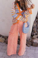 Seaside Breeze Mineral Wash Wide Leg Cropped Pants-Bottoms-Rae Collective, Women's Online Fashion Boutique Located in Phoenix, Arizona (Scottsdale Area)