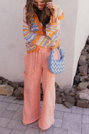 Seaside Breeze Mineral Wash Wide Leg Cropped Pants-Bottoms-Krush Kandy, Women's Online Fashion Boutique Located in Phoenix, Arizona (Scottsdale Area)