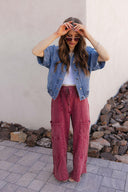 Seaside Breeze Mineral Wash Wide Leg Cropped Pants-Bottoms-Rae Collective, Women's Online Fashion Boutique Located in Phoenix, Arizona (Scottsdale Area)