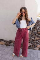 Seaside Breeze Mineral Wash Wide Leg Cropped Pants-Bottoms-Rae Collective, Women's Online Fashion Boutique Located in Phoenix, Arizona (Scottsdale Area)