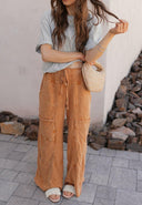 Seaside Breeze Mineral Wash Wide Leg Cropped Pants-Bottoms-Rae Collective, Women's Online Fashion Boutique Located in Phoenix, Arizona (Scottsdale Area)