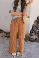 Seaside Breeze Mineral Wash Wide Leg Cropped Pants-Bottoms-Rae Collective, Women's Online Fashion Boutique Located in Phoenix, Arizona (Scottsdale Area)