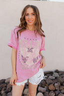 World Tour Rock N Roll Graphic Boyfriend Fit Tee PREORDER-Graphic Tees-Rae Collective, Women's Online Fashion Boutique Located in Phoenix, Arizona (Scottsdale Area)