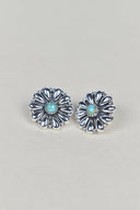 Sterling Silver Daisy Concho Stud Earrings-Stud Earrings-Rae Collective, Women's Online Fashion Boutique Located in Phoenix, Arizona (Scottsdale Area)