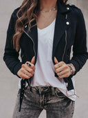 (XS-XL & 5 Colors!) Krush Kandy Exclusive Casual Moto Jacket-Jackets-Krush Kandy, Women's Online Fashion Boutique Located in Phoenix, Arizona (Scottsdale Area)