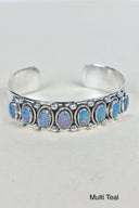 Octet Gem Sterling Silver Cuff-Cuffs-Krush Kandy, Women's Online Fashion Boutique Located in Phoenix, Arizona (Scottsdale Area)