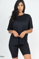 Loose Fit Oversized Bike Short Set| S-2X-2 Piece Outfit Sets-Rae Collective, Women's Online Fashion Boutique Located in Phoenix, Arizona (Scottsdale Area)
