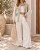 POL Lace Jean Jacket