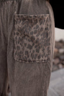 J.HER Mineral Washed Cotton Print Pocket Wide-Leg Flare Pants | S-XL-Pants-Rae Collective, Women's Online Fashion Boutique Located in Phoenix, Arizona (Scottsdale Area)