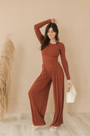 Drive You Mad Ribbed Wide Leg Pants | 6 Colors-Pants-Rae Collective, Women's Online Fashion Boutique Located in Phoenix, Arizona (Scottsdale Area)