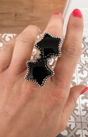 Texas Star Black Onyx Sterling Silver Ring-Krush Kandy, Women's Online Fashion Boutique Located in Phoenix, Arizona (Scottsdale Area)