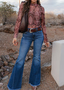 Paisley Print Long Sleeve Top-Tops-Krush Kandy, Women's Online Fashion Boutique Located in Phoenix, Arizona (Scottsdale Area)