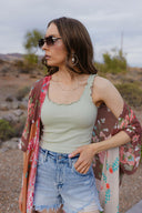 NIKKI BIKI Lettuce Edge Crop Top-Tanks-Rae Collective, Women's Online Fashion Boutique Located in Phoenix, Arizona (Scottsdale Area)
