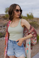 NIKKI BIKI Lettuce Edge Crop Top-Tanks-Rae Collective, Women's Online Fashion Boutique Located in Phoenix, Arizona (Scottsdale Area)