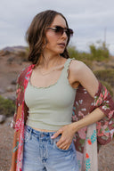 NIKKI BIKI Lettuce Edge Crop Top-Tanks-Rae Collective, Women's Online Fashion Boutique Located in Phoenix, Arizona (Scottsdale Area)