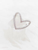 Pave Open Heart Ring-Dainty Rings-Krush Kandy, Women's Online Fashion Boutique Located in Phoenix, Arizona (Scottsdale Area)