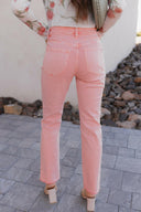 MICA Blush Avenue Pink Mid Rise Jeans-Jeans-Krush Kandy, Women's Online Fashion Boutique Located in Phoenix, Arizona (Scottsdale Area)