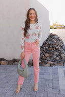Blushing Bloom Sheer Mesh Top-Tops-Krush Kandy, Women's Online Fashion Boutique Located in Phoenix, Arizona (Scottsdale Area)