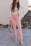 Blushing Bloom Sheer Mesh Top-Tops-Krush Kandy, Women's Online Fashion Boutique Located in Phoenix, Arizona (Scottsdale Area)