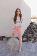Blushing Bloom Sheer Mesh Top-Tops-Krush Kandy, Women's Online Fashion Boutique Located in Phoenix, Arizona (Scottsdale Area)