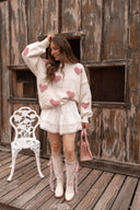 LOVE YOU to PIECES Heart Knit Sweater-Sweater-Krush Kandy, Women's Online Fashion Boutique Located in Phoenix, Arizona (Scottsdale Area)