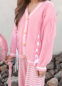 Ribbon Hearts Cable Knit Cardigan-Sweaters-Rae Collective, Women's Online Fashion Boutique Located in Phoenix, Arizona (Scottsdale Area)