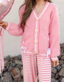 Ribbon Hearts Cable Knit Cardigan-Sweaters-Rae Collective, Women's Online Fashion Boutique Located in Phoenix, Arizona (Scottsdale Area)