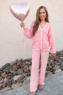 Wide Leg Stripe Tie Pants-Pants-Krush Kandy, Women's Online Fashion Boutique Located in Phoenix, Arizona (Scottsdale Area)