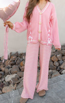 Wide Leg Stripe Tie Pants-Pants-Rae Collective, Women's Online Fashion Boutique Located in Phoenix, Arizona (Scottsdale Area)