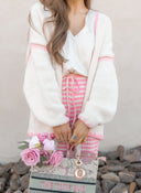 Contrast Open Front Dropped Shoulder Cardigan-Cardigan-Krush Kandy, Women's Online Fashion Boutique Located in Phoenix, Arizona (Scottsdale Area)