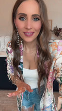 Kenzie Floral Print Blazer S-3X