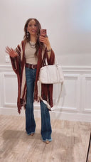 Sedona Sands Stripe Ruana Kimono
