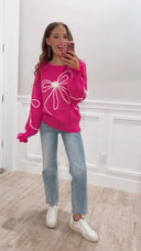 True Romance Bow Detail Sweater