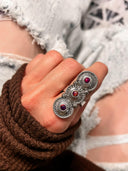 Three Stone Concho Crawler rings | Krush Exclusive-Rae Collective, Women's Online Fashion Boutique Located in Phoenix, Arizona (Scottsdale Area)