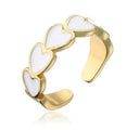 (4 COLORS!) Linked Forever Hearts Enamel Ring-Rings-Rae Collective, Women's Online Fashion Boutique Located in Phoenix, Arizona (Scottsdale Area)