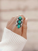 La Luna Turquoise Stone Ring | Krush Exclusive-Crawler Rings-Rae Collective, Women's Online Fashion Boutique Located in Phoenix, Arizona (Scottsdale Area)