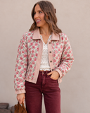 POL Vintage Floral Quilted Jacket