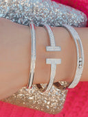 Icy Bling Bling Bangle-Bracelets-Rae Collective, Women's Online Fashion Boutique Located in Phoenix, Arizona (Scottsdale Area)