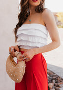 Layered Ruffle Tube Top-Tanks-Krush Kandy, Women's Online Fashion Boutique Located in Phoenix, Arizona (Scottsdale Area)