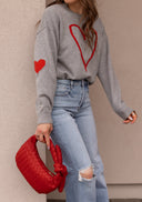 With an Open Heart Valentine Sweater-Sweater-Rae Collective, Women's Online Fashion Boutique Located in Phoenix, Arizona (Scottsdale Area)