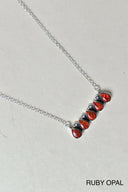Quintabulous Sterling Silver Necklace-Bar Necklaces-Krush Kandy, Women's Online Fashion Boutique Located in Phoenix, Arizona (Scottsdale Area)