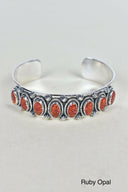 Octet Gem Sterling Silver Cuff-Cuffs-Krush Kandy, Women's Online Fashion Boutique Located in Phoenix, Arizona (Scottsdale Area)