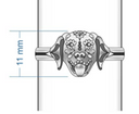 Cute Sterling Dog Sugar Skull Ring-Rings-Rae Collective, Women's Online Fashion Boutique Located in Phoenix, Arizona (Scottsdale Area)