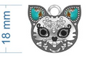 Cat Sugar Skull Pendant-Chain Necklaces-Rae Collective, Women's Online Fashion Boutique Located in Phoenix, Arizona (Scottsdale Area)