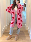 Heart Long Sleeve Pocket Cardigan-Cardigan-Krush Kandy, Women's Online Fashion Boutique Located in Phoenix, Arizona (Scottsdale Area)